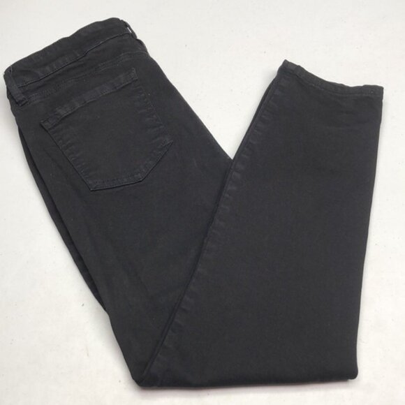 LIKE NEW DAVID BITTON BLACK AUBREY HIGH RISE ANKLE STRAIGHT JEANS 10/30x26 ⭐️ - Picture 4 of 12